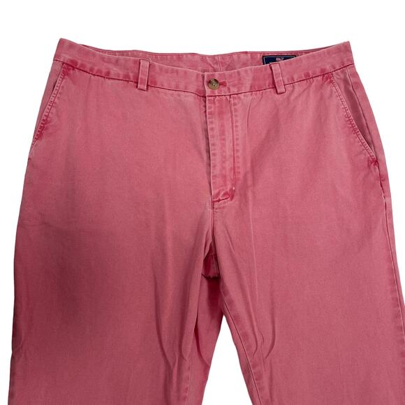 Vineyard Vines Chino Pant Coral Pink Mens 38x32 - Picture 3 of 5